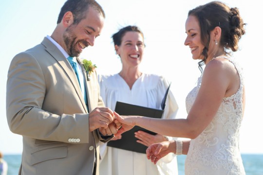 personalized ceremony by the beach